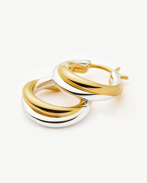 LUCY WILLIAMS ENTWINE SMALL HOOP EARRINGS / MIXED