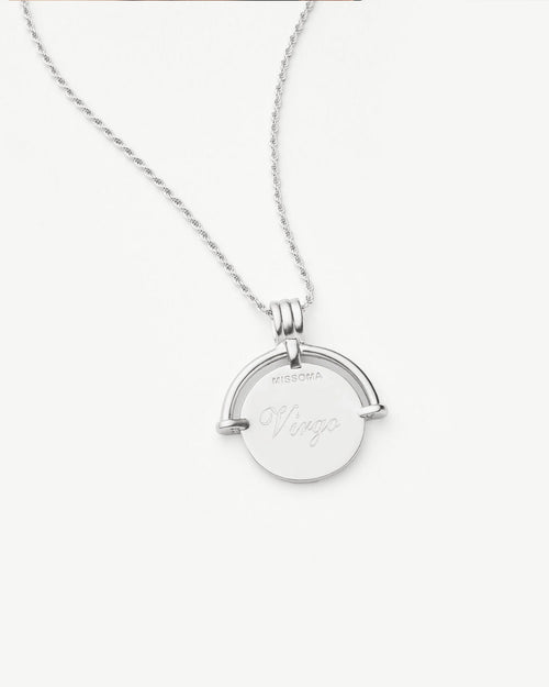 LUCY WILLIAMS MEDIUM ENGRAVABLE ROMAN ARC COIN NECKLACE / SILVER