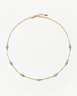 MAGMA GEMSTONE CHARM CHOKER / GOLD