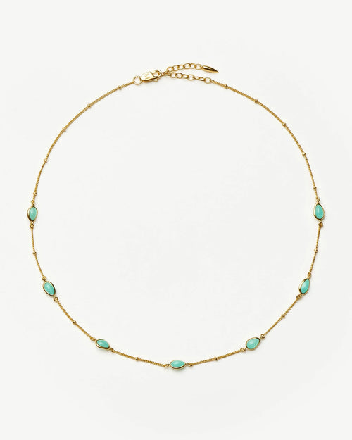 MAGMA GEMSTONE CHARM CHOKER / GOLD