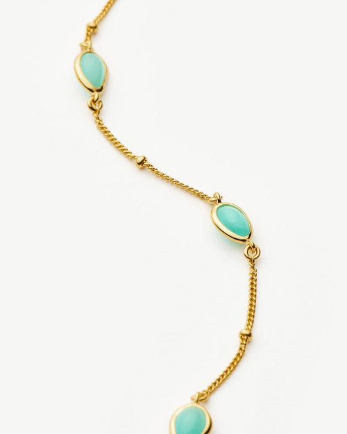 MAGMA GEMSTONE CHARM CHOKER / GOLD