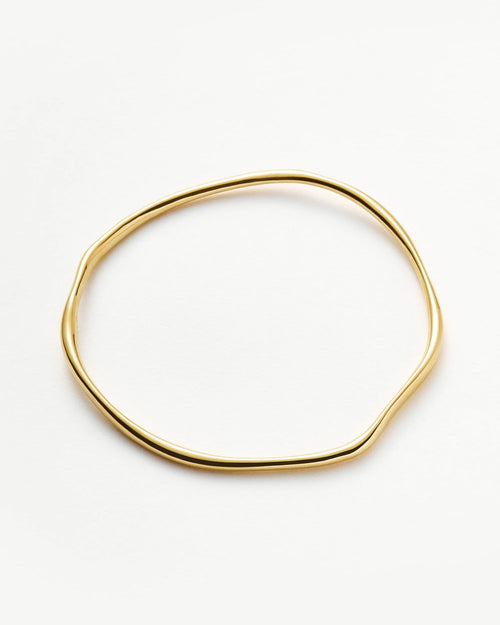 MOLTEN RIPPLE BANGLE / GOLD