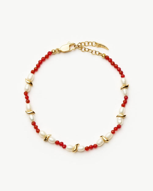 SAVI SEED PEARL BEADED BRACELET / GOLD