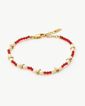 SAVI SEED PEARL BEADED BRACELET / GOLD