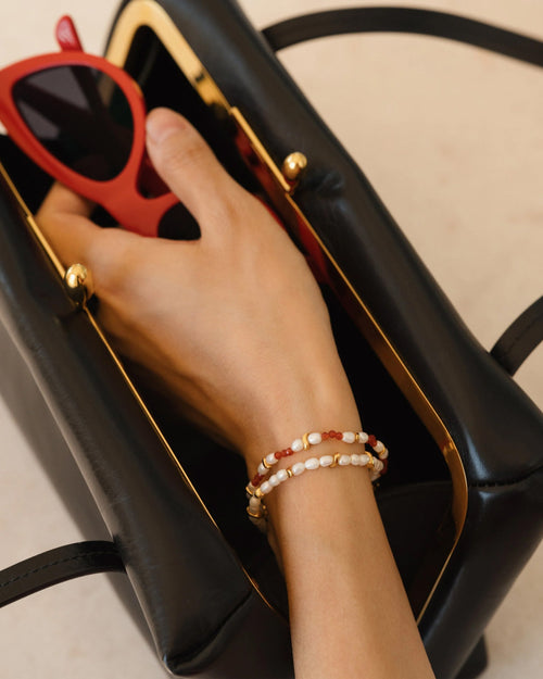 SAVI SEED PEARL BRACELET / GOLD