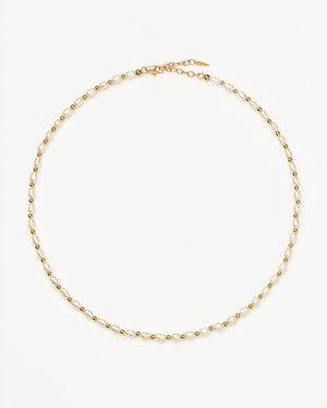 SEED PEARL BEADED CHOKER / GOLD