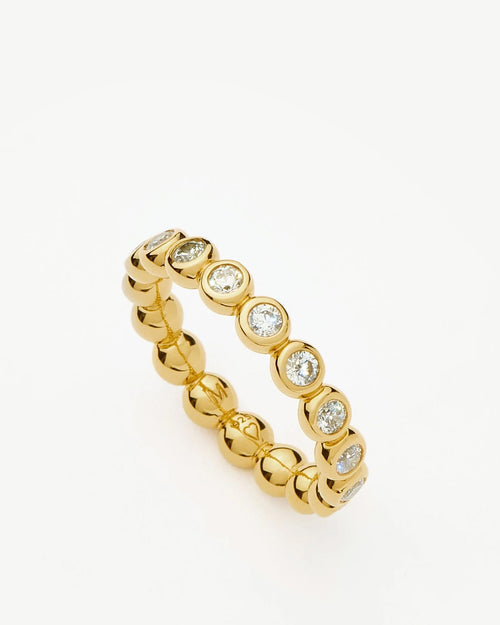 TENNIS ETERNITY STACKING RING / GOLD