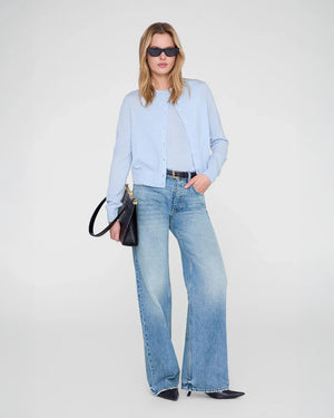 MONI CROP CARDIGAN / PALE BLUE