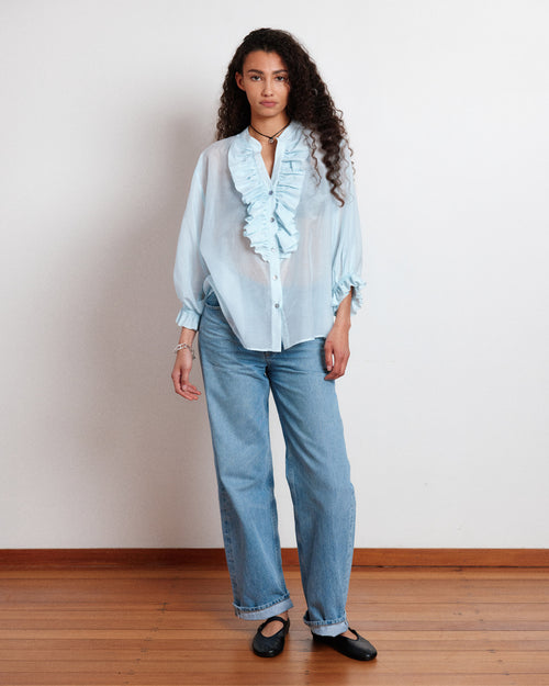 JANE BLOUSE / POWDER BLUE