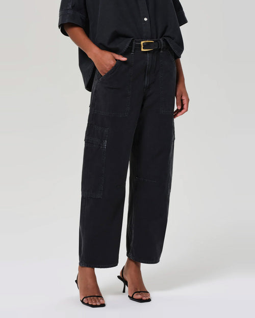 MARCELLE LOW SLUNG EASY CARGO / WASHED BLACK