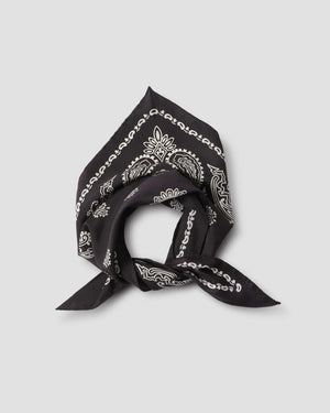 GRAPHIC BANDANA SCARF / BLACK STONE