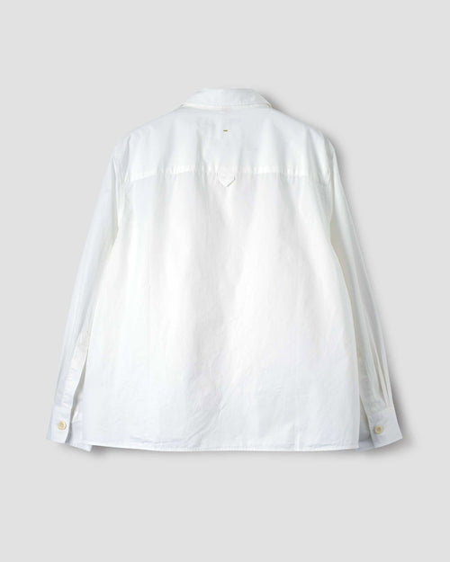 MHL BIG POCKET SWING SHIRT COMPACT / WHITE