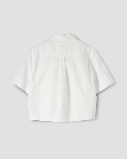 MHL CROPPED UNIFORM SHIRT / OFF WHITE