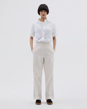 MHL NAVAL TROUSER / OFF WHITE