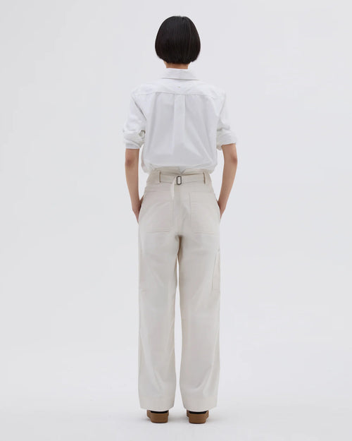 MHL NAVAL TROUSER / OFF WHITE