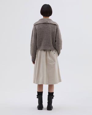 MHL PANELLED SCOUT SKIRT / PUTTY