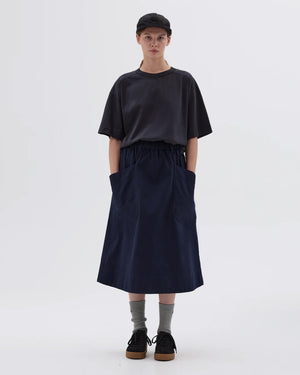 MHL PATCH POCKET SKIRT / BLUE