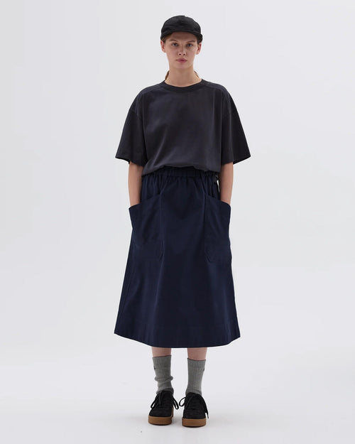 MHL PATCH POCKET SKIRT / BLUE