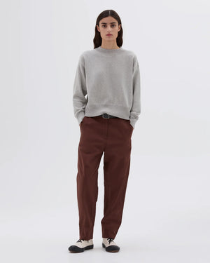 MHL TAPERED FLAT FRONT TROUSER / MINERAL