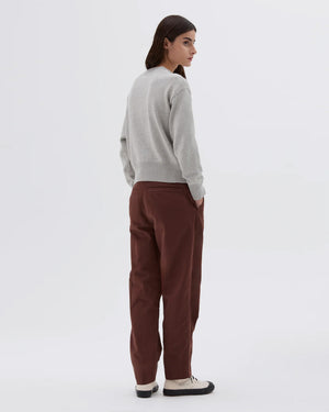 MHL TAPERED FLAT FRONT TROUSER / MINERAL