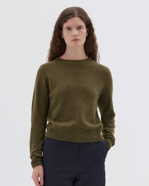 SHORT CLASSIC CREW NECK / JUNIPER GREEN