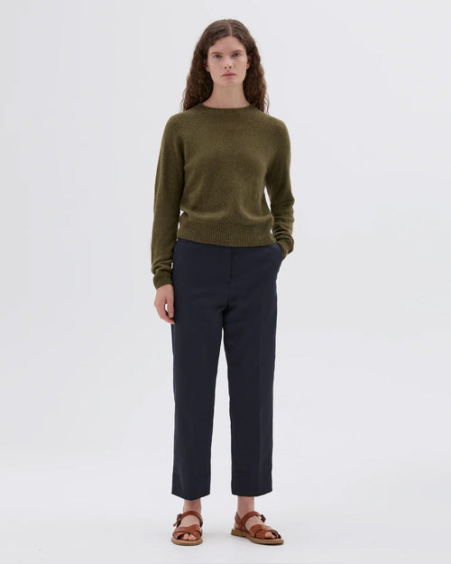 SHORT CLASSIC CREW NECK / JUNIPER GREEN