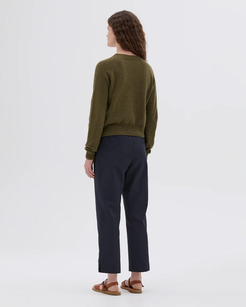 SHORT CLASSIC CREW NECK / JUNIPER GREEN