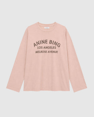 IVAN LONG SLEEVE MELROSE STENCIL / WASHED BLUSHED