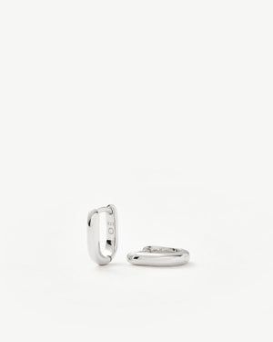 CLASSIC OVATE HUGGIES / SILVER