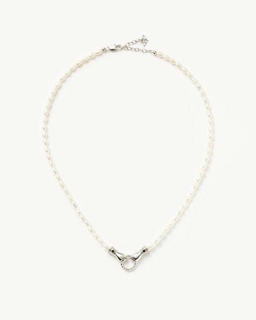 HARRIS REED IN GOOD HANDS PEARL NECKLACE / SILVER