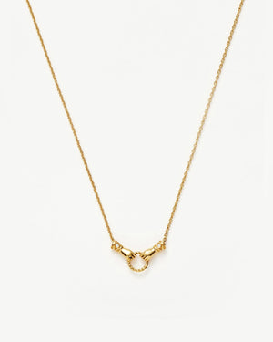 HARRIS REED IN GOOD HANDS MINI PENDANT SLIDER NECKLACE / GOLD