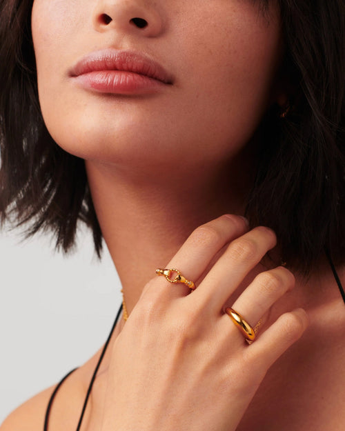 HARRIS REED IN GOOD HANDS STACKING RING / GOLD