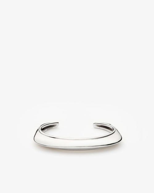 HERA DOME STATEMENT CUFF BRACELET / SILVER