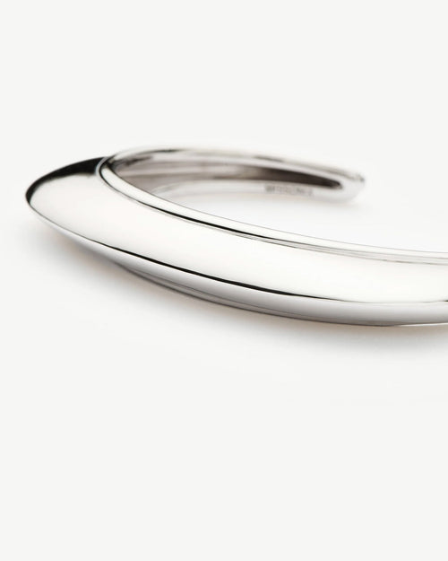 HERA DOME STATEMENT CUFF BRACELET / SILVER