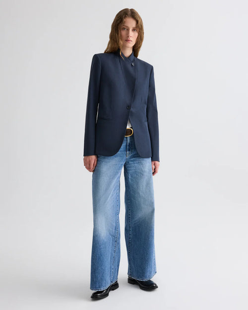 BUTTONED UP BLAZER / INSIGNIA BLUE