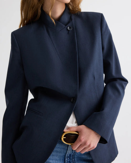 BUTTONED UP BLAZER / INSIGNIA BLUE