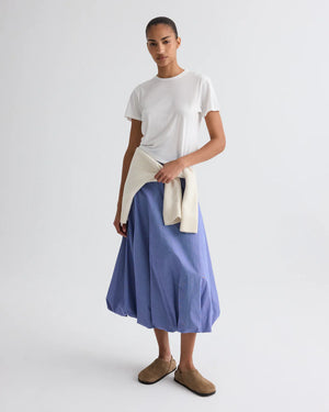 FULL INTENTIONS SKIRT / WHITE NAVY