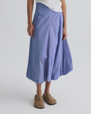 FULL INTENTIONS SKIRT / WHITE NAVY