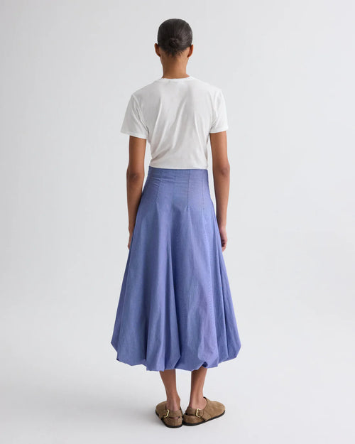 FULL INTENTIONS SKIRT / WHITE NAVY