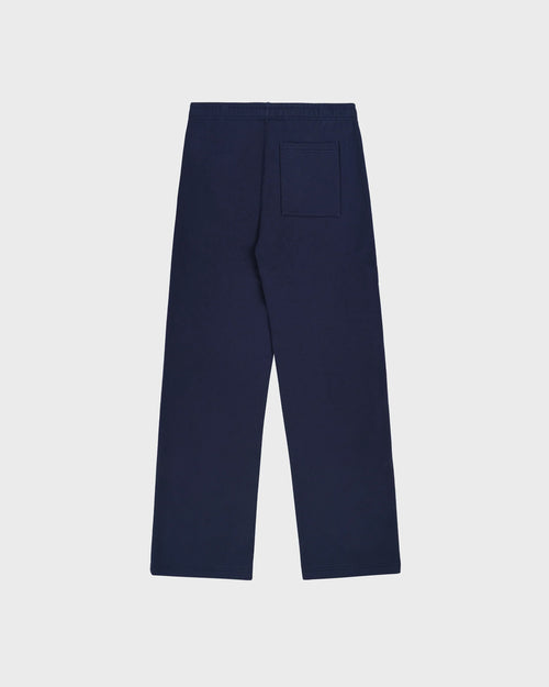 SERIF LOGO WIDE SWEATPANT / DARK NAVY