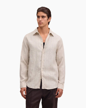 ENZO SHIRT 5728 / OAT STRIPE