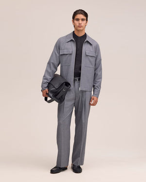 KAY TROUSER 10037 / LIGHT GREY MELANGE