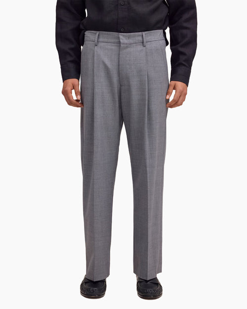 KAY TROUSER 10037 / LIGHT GREY MELANGE
