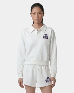 NY CREST PIQUE POLO / WHITE