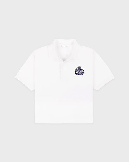 NY CREST PIQUE POLO / WHITE