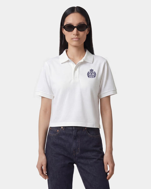 NY CREST PIQUE POLO / WHITE