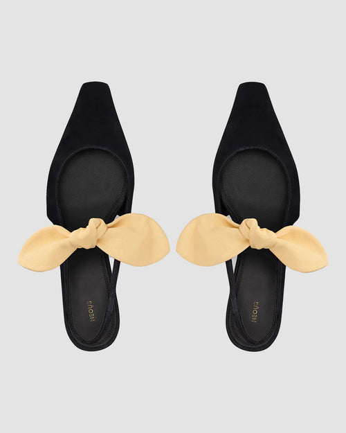 UBA SLINGBACK FLAT / BLACK SAND