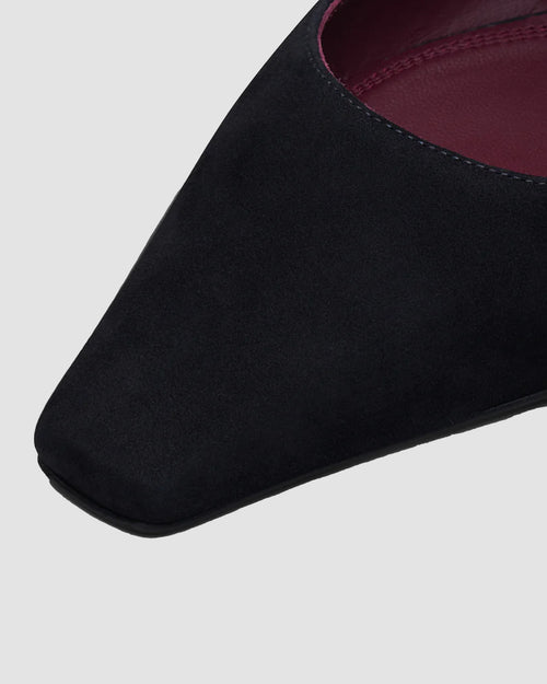 UBA SLINGBACK FLAT / BLACK SAND