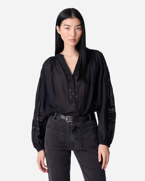 NIPOA BLOUSE / NOIR