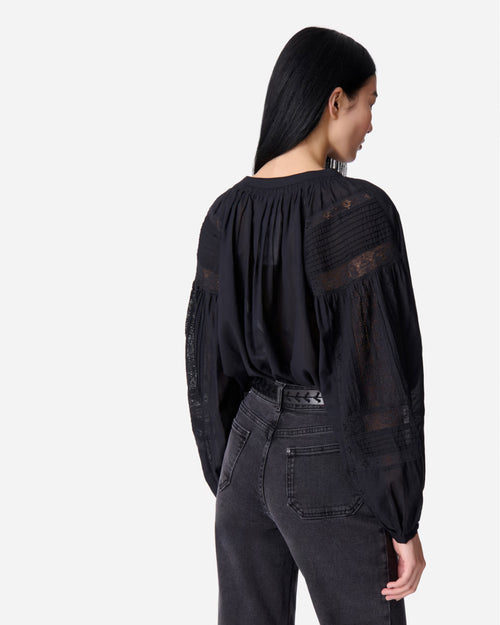 NIPOA BLOUSE / NOIR